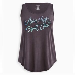 Torrid Dark Gray Tank Performance Top